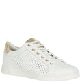 White-Gold - Front - Geox Womens-Ladies D Jaysen B Trainers