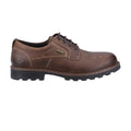 Dark Tan - Side - Cotswold Mens Tadwick Leather Shoes