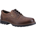 Dark Tan - Front - Cotswold Mens Tadwick Leather Shoes