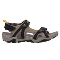 Dark Taupe-Light Taupe - Side - Hi-Tec Mens Crater Sandals