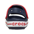 Navy-Varsity Red - Back - Crocs Childrens-Kids Crocband Play Sandals