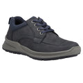 Navy - Front - Hush Puppies Mens Adam Nubuck Lace Up Trainers