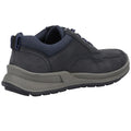 Navy - Back - Hush Puppies Mens Adam Nubuck Lace Up Trainers