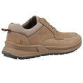 Taupe - Back - Hush Puppies Mens Adam Nubuck Lace Up Trainers