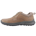 Taupe - Pack Shot - Hush Puppies Mens Adam Nubuck Lace Up Trainers