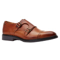 Burnt Tan - Front - Base London Mens Diablo Monk Leather Shoes