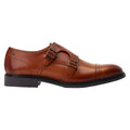 Burnt Tan - Side - Base London Mens Diablo Monk Leather Shoes