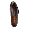 Dark Brown - Pack Shot - Base London Mens Kennedy Leather Loafers