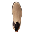 Sandy Beige - Side - Base London Mens Hooper Suede Chelsea Boots