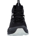 Black-Charcoal-Cool Grey - Close up - Hi-Tec Mens Fuse Trail Waterproof Mid Cut Trainers