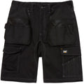 Black - Front - Caterpillar Mens Essential Stretch Holster Pocket Shorts