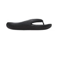 Black - Side - Crocs Unisex Adult Mellow Recovery Flip Flops