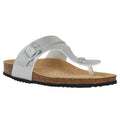 Silver - Front - Geox Womens-Ladies D Brionia Sandals