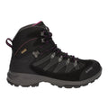 Charcoal-Viola - Lifestyle - Hi-Tec Womens-Ladies Clamber Suede Walking Boots