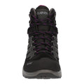 Charcoal-Viola - Pack Shot - Hi-Tec Womens-Ladies Clamber Suede Walking Boots