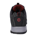 Graphite Grey-Dark Red - Back - Hi-Tec Mens Auckland Lite Suede Walking Shoes