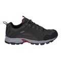 Graphite Grey-Dark Red - Lifestyle - Hi-Tec Mens Auckland Lite Suede Walking Shoes