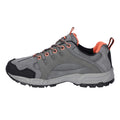 Steel-Coral-Cool Grey - Side - Hi-Tec Womens-Ladies Auckland Lite Suede Walking Shoes