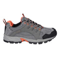 Steel-Coral-Cool Grey - Lifestyle - Hi-Tec Womens-Ladies Auckland Lite Suede Walking Shoes