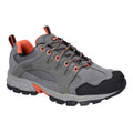 Steel-Coral-Cool Grey - Front - Hi-Tec Womens-Ladies Auckland Lite Suede Walking Shoes