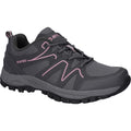 Steel Grey-Charcoal - Front - Hi-Tec Womens-Ladies Maine Walking Shoes