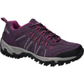 Italian Plum-Festival Fuchsia - Front - Hi-Tec Womens-Ladies Jaguar Walking Shoes