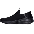 Black - Back - Skechers Mens Ultra Flex 3.0 - Right Away Wide Trainers