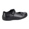 Black - Back - Hush Puppies Girls Christina Leather School Shoes