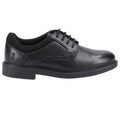 Black - Lifestyle - Hush Puppies Boys Tommy Leather School Shoes