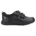 Black - Lifestyle - Hush Puppies Boys Spencer Leather School Shoes