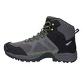 Dark Grey-Lime - Side - Hi-Tec Mens Psych V-Lite Walking Boots