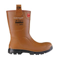 Brown-Black - Side - Dunlop Unisex Adult Purofort Rigpro Safety Wellington Boots