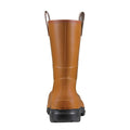 Brown-Black - Back - Dunlop Unisex Adult Purofort Rigpro Fur Lined Safety Wellington Boots