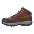 Clay - Side - Caterpillar Mens Navigator Leather Mid Cut Safety Boots