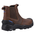 Brown - Back - Amblers Mens 982C Dealer Leather Safety Boots