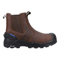 Brown - Side - Amblers Mens 982C Dealer Leather Safety Boots