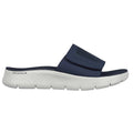 Navy-Red - Back - Skechers Mens Go Walk Flex Sandbar Mules