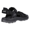 Black-Grey - Back - Hi-Tec Mens Sierra Sandals