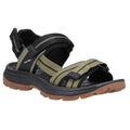 Olive-Black - Front - Hi-Tec Mens Sierra Sandals