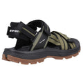 Olive-Black - Back - Hi-Tec Mens Sierra Sandals