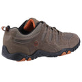 Taupe-Burnt Orange - Back - Hi-Tec Mens Quadra II Suede Walking Shoes