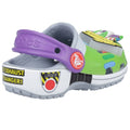 Blue Grey - Back - Crocs Childrens-Kids Classic Buzz Lightyear Toy Story Clogs