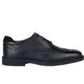 Black - Pack Shot - Geox Boys J Zheeno B Leather School Shoes