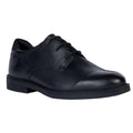 Black - Front - Geox Boys J Zheeno A Leather School Shoes