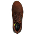 Dark Brown - Side - Skechers Mens Delson 3.0 Glavine Leather Trainers