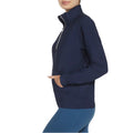 Navy - Side - Skechers Womens-Ladies GoLuxe Quarter Zip Pullover