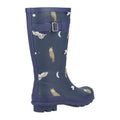 Blue - Back - Cotswold Childrens-Kids Woodland Owl Wellington Boots