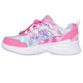 Pink-Turquoise - Lifestyle - Skechers Girls Dream Racer Wing Brites Shoes