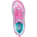 Pink-Turquoise - Pack Shot - Skechers Girls Dream Racer Wing Brites Shoes