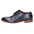 Navy - Lifestyle - Base London Mens Script Washed Leather Oxford Shoes